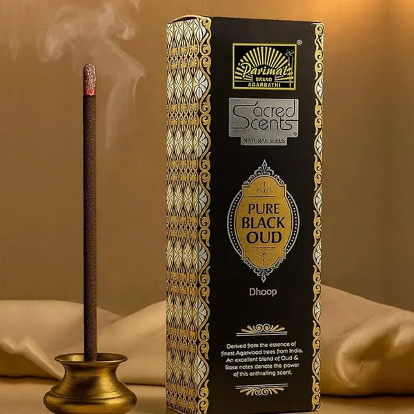 Pure Black Oud Dhoop Bamboo-Less Sticks for – Achleshwar - Achleshwar