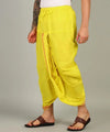 Readymade Dhoti Khadi Mix Cotton Yellow Colour - Achleshwar