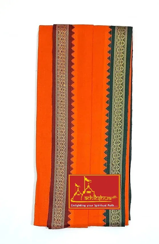 Pure Cotton Best Quality Gamcha/Patka Orange - Achleshwar