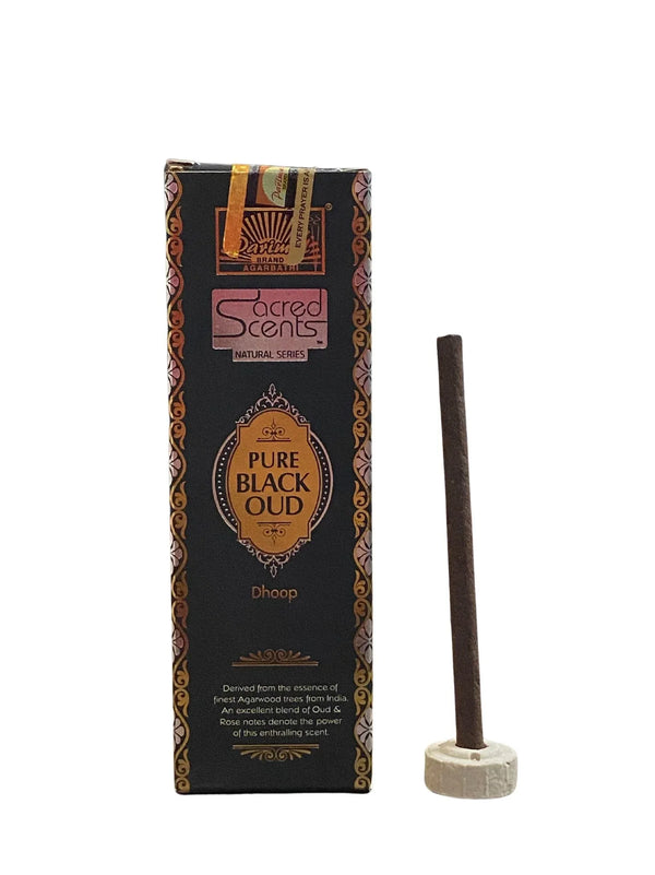 Pure Black Oud Dhoop Bamboo-Less Sticks for – Achleshwar - Achleshwar
