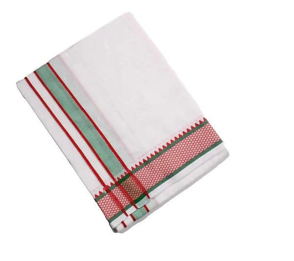 Pure cotton best quality Lungi White colour - Achleshwar
