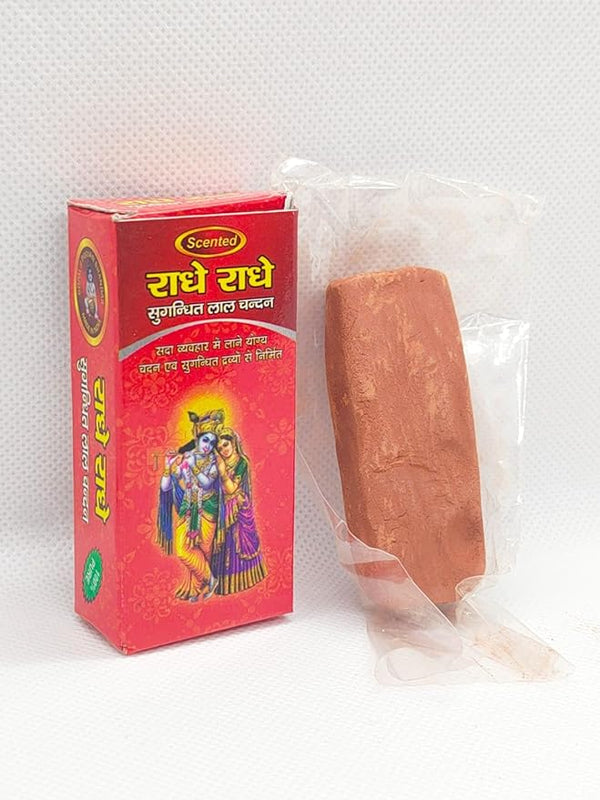 Achleshwar Radhey Radhey Scented Pure Red Gopi Chandan Tilak