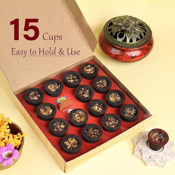 Achleshwar Naivedya Sambrani Dhoop Cups Cycle Cup Dhoop