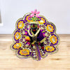 Achleshwar Small Original Tulsi Mala with Radha Pendant Design for God Idol | Mini Garland Haar for Car Dashboard Idols, Statues, and 0–6 No Laddu Gopal | Size: 7 cm (Copy)