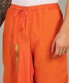 Pure Cotton Readymade Dhoti With Pocket Orange Colour Free size - Achleshwar