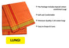 Pure cotton best quality Lungi Orange colour - Achleshwar
