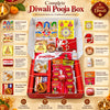 Achleshwar Diwali Lakshmi Puja Samagri Kit Box with 35 Items, Lakshmi Coin, Shri Yantra, Mahalakshmi Photo & Aarti Sangra Book