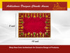 Designer Velvet Embroidered Pooja Aasan Cloth 8X10 inch RED | Chowki Aasan for God Idol