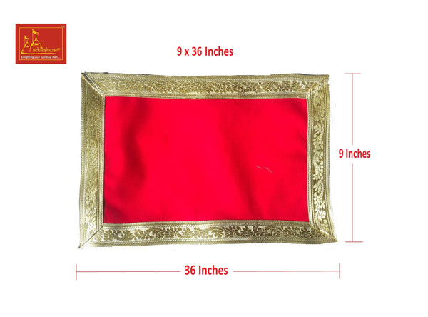 Red Aasan For Mandir 9*36