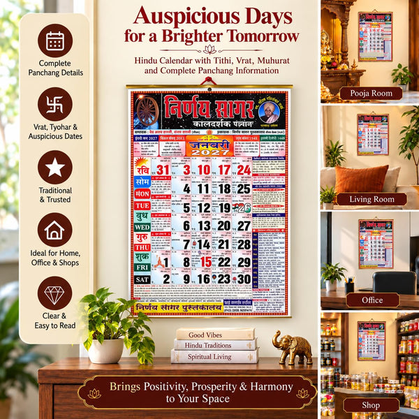 Achleshwar Nirnay Sagar Panchang calendar 2027 product display