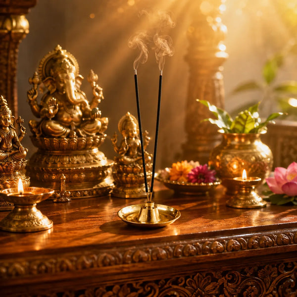 Brass Dhoop Stand for Puja Room