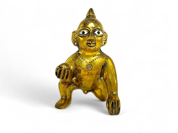 Brass Krishna Ji Murti for Daily Puja