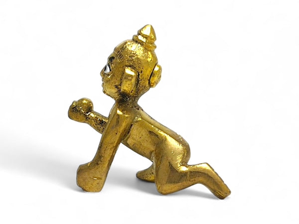 Brass Laddu Gopal Ji Idol for Home Temple