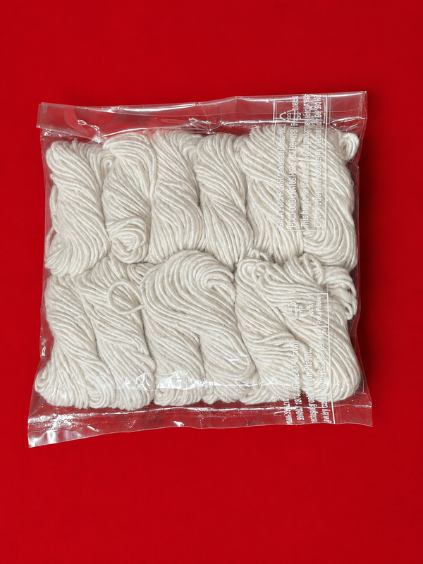 Achleshwar 108 Jot Cotton Batti for Pooja | Handmade White Jyot Wicks for Deepak Diya | पूजा दीपक रुई बत्ती | Pack of 12