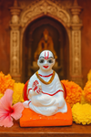 Mahaprabhuji small Idol| Marble Dust Pooja Murti for Mandir & Home Decor