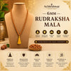 5 Mukhi Rudraksha Mala (108+1 Beads, 6mm) | Authentic Rudraksha Japa Mala for Subtle Healing, Peace & Daily Spiritual Balance