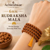 5 Mukhi Rudraksha Mala (108+1 Beads, 6mm) | Authentic Rudraksha Japa Mala for Subtle Healing, Peace & Daily Spiritual Balance