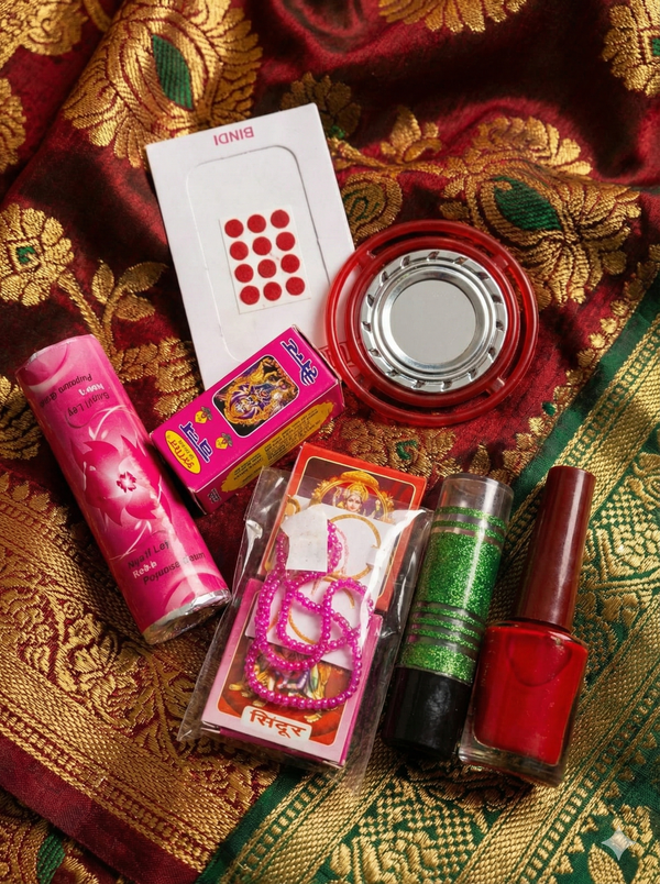 Achleshwar Mata Shringar Kit - 16 Piece Nav Durga Pooja Set