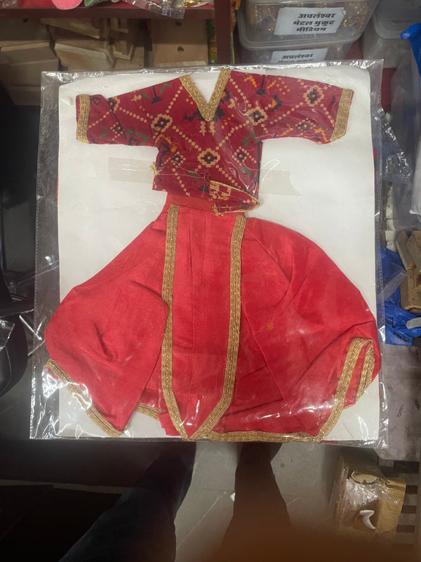 Gangour Mata (Gawar) Ji & Ishwar Ji Poshak Set – 13 Inch Festival Idol Outfit