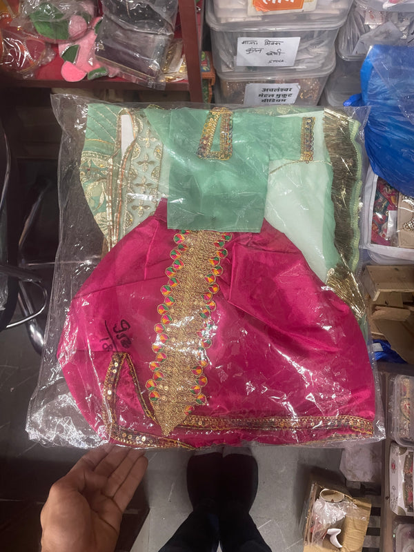 Gangour (Gawar) Mata Ji & Ishwar Ji Poshak Set – 18 Inch Festival Idol Outfit