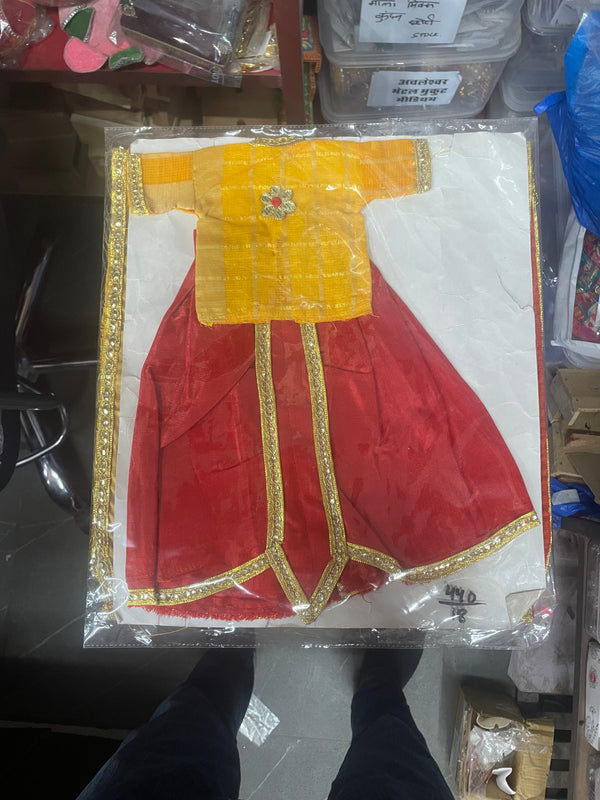 Gangour (Gawar) Mata Ji & Ishwar Ji Poshak Set – 18 Inch Festival Idol Outfit