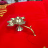Achleshwar Brass Panch Aarti Diya | 5-Face Jyoti Diya for Puja, Temple & Mahaaarti