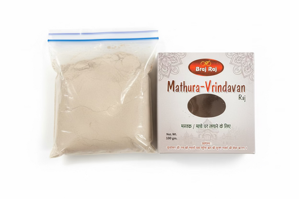 Braj Raj Vrindavan Ki Mitti – Sacred Holy Soil for Pooja & Spiritual Use - Achleshwar