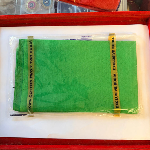 1 Meter Pooja Green Vastra for Mandir – Pure Cotton Temple Cloth | Achleshwar - Achleshwar