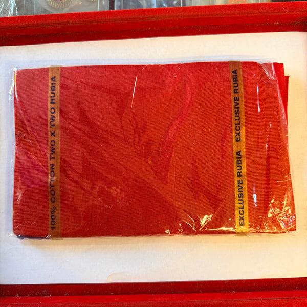 1 Meter Pooja Red Vastra for Mandir – Pure Cotton Temple Cloth / Achleshwar - Achleshwar