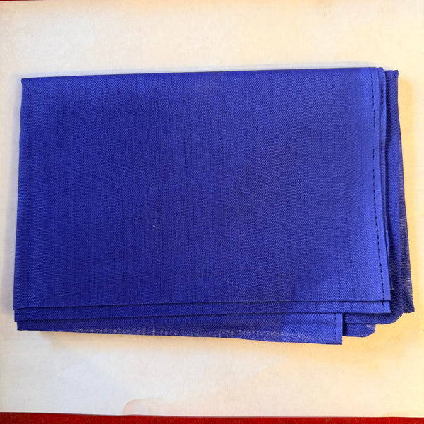 1 Meter Pooja Blue Nila Vastra for Mandir – Pure Cotton Cloth for Temple Use - Achleshwar