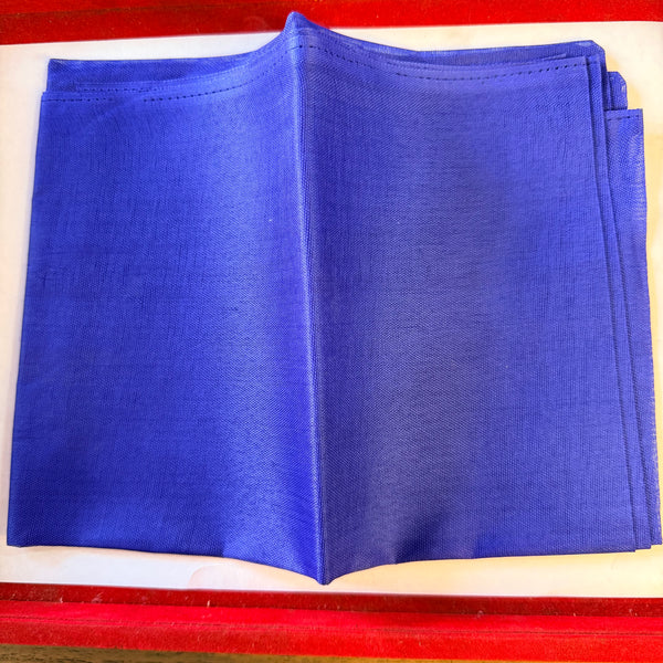 1 Meter Pooja Blue Nila Vastra for Mandir – Pure Cotton Cloth for Temple Use - Achleshwar
