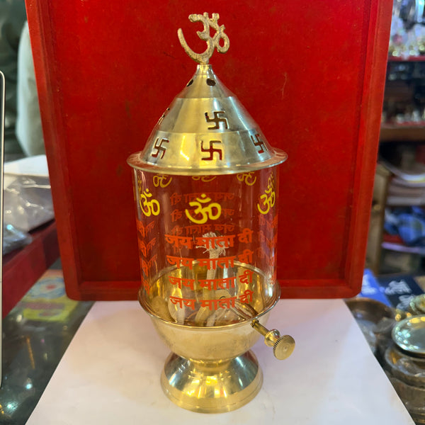 Akhand Diya – Elegant Traditional Golden Oil Lamp for Pooja, Mandir & Diwali Rituals