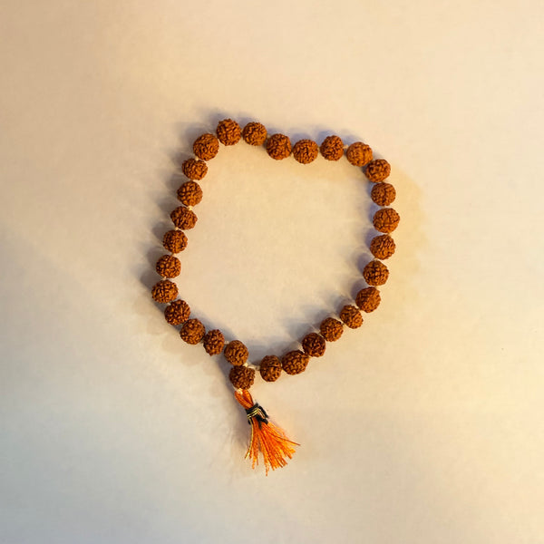 Achleshwar Rudraksh Mala 27+1 (Beads) for Wearing / Chanting Natural Brown