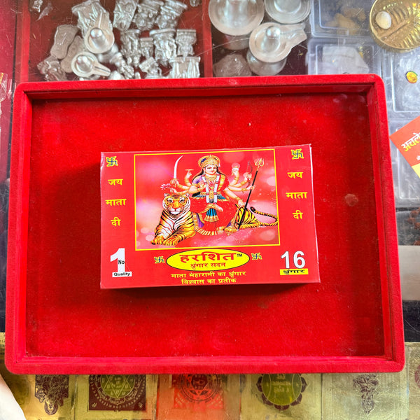 Achleshwar Mata Shringar Kit - 16 Piece Nav Durga Pooja Set