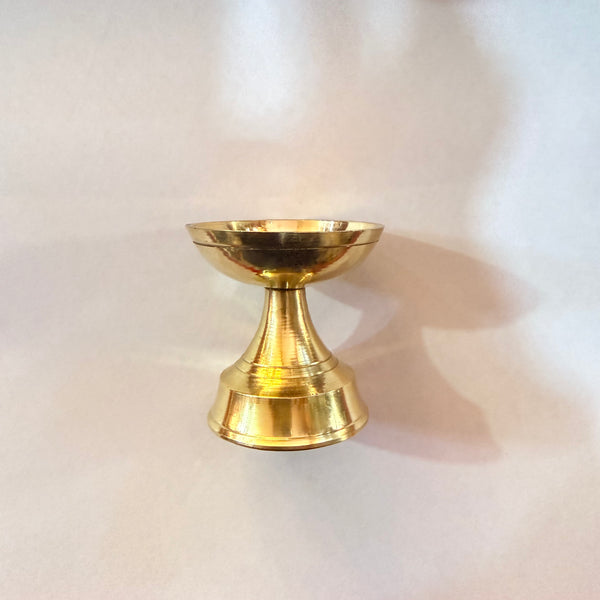 Achleshwar Traditional Handcrafted Brass metal Diya Oil Lamp for Puja