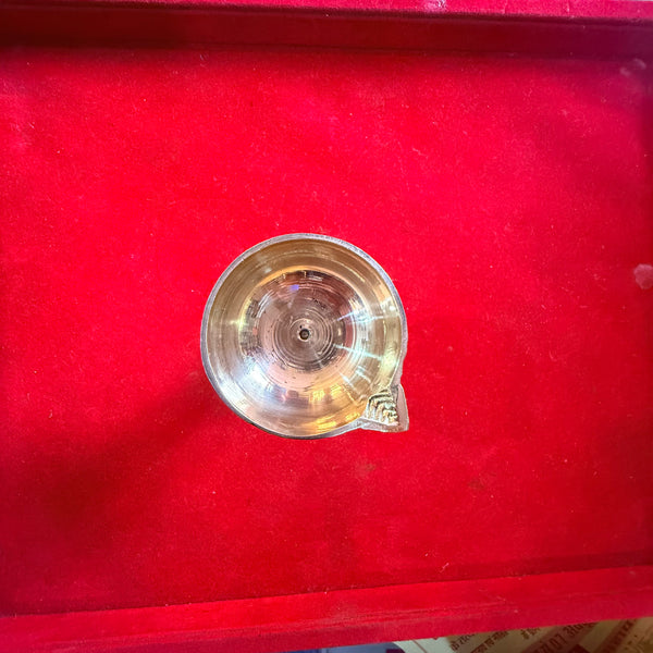 Golden Brass Diya For Pooja - Achleshwar