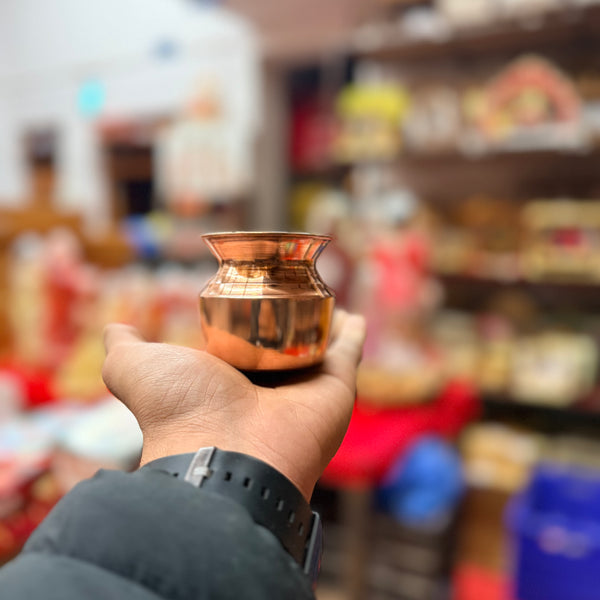 Achleshwar Premium Pure Copper Pooja Lota | Tamra Kalash