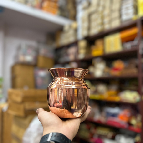 Achleshwar Premium Pure Copper Pooja Lota | Tamra Kalash