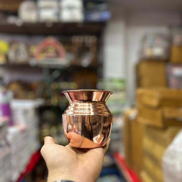 Achleshwar Premium Pure Copper Pooja Lota | Tamra Kalash