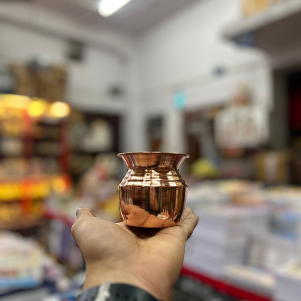 Achleshwar Premium Pure Copper Pooja Lota | Tamra Kalash