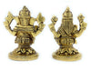 Ashtadhatu Laxmi Ganesh Sitting on Flower Base