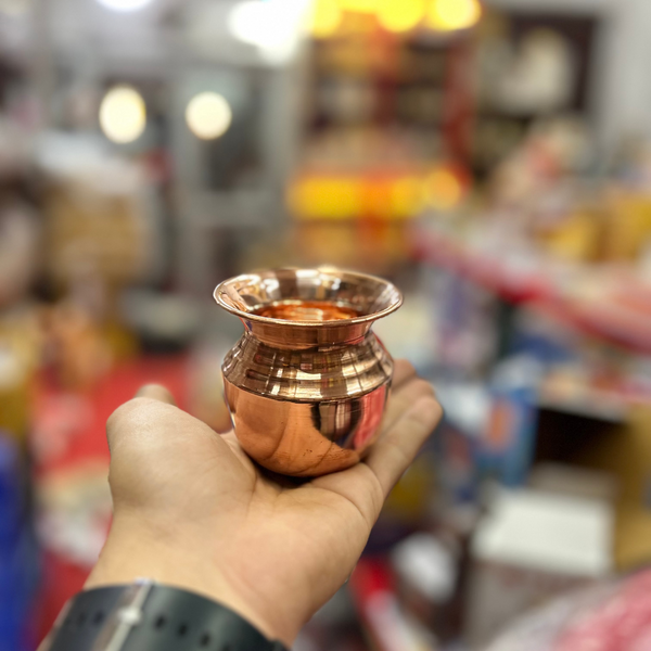 Achleshwar Premium Pure Copper Pooja Lota | Tamra Kalash