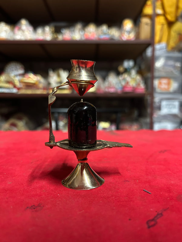 Achleshwar Shivling Set with Lota for Puja, Abhishek & Mandir Worship