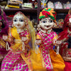 Special Face Designed Isar Gangaur Idol Set | 12 inch Premium Rajasthani Ishar Ji & Gawra Ji Murti - Achleshwar