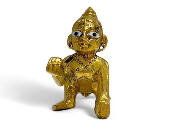 Laddu Gopal Brass Idol for Home Mandir