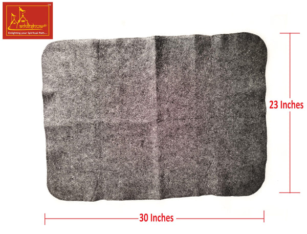 Gray Woolen Pooja Aasan 4-pcs