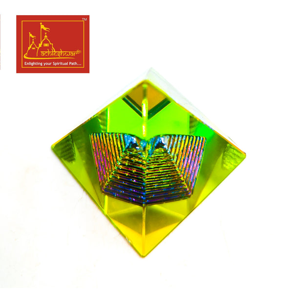 Crystal Pyramid Color Big 4-Pcs