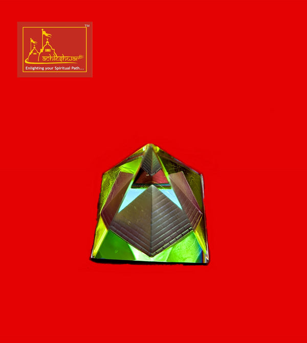 Crystal Pyramid Color Small 2-Pcs