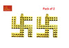 Swastik Pyramid Ashtadhatu (Pack of 2)
