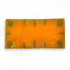 Designer Velvet Embroidered Pooja Aasan Cloth 8x10 inch Yellow | Chowki Aasan for God Idol